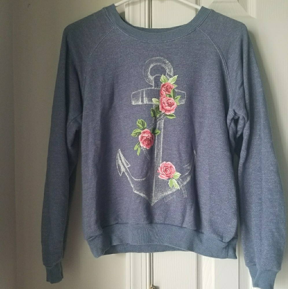 Cozy blue Billabong sweatshirt